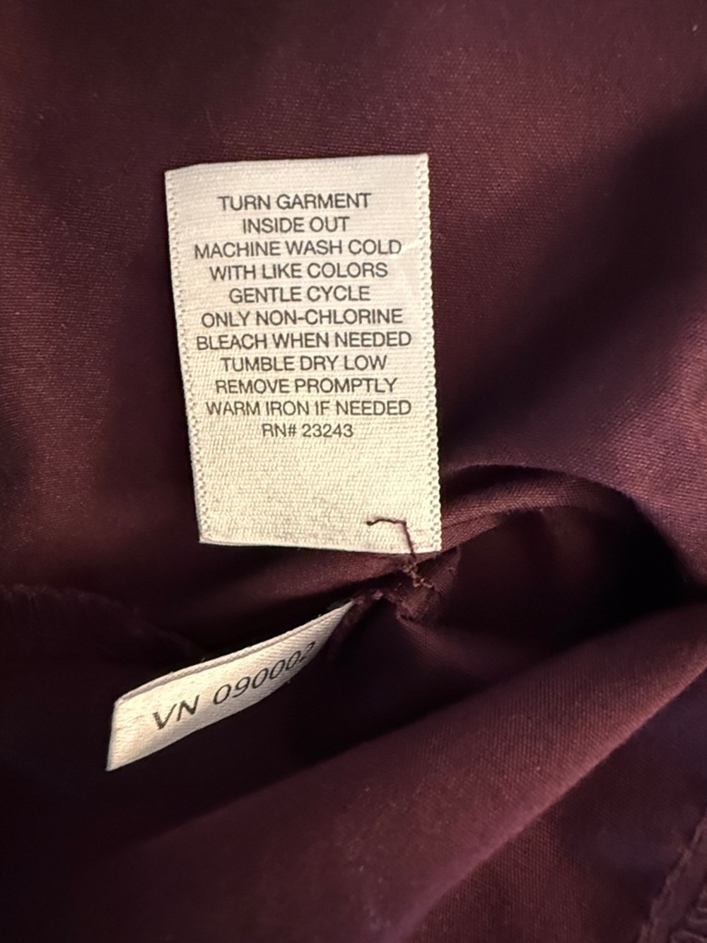 New York & Company 7th Avenue Button-Up Dress Shirt in Deep Plum Size L - Picture 3 of 7